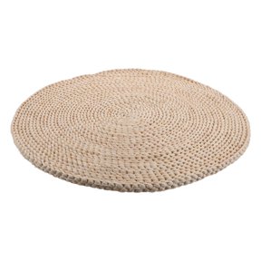 OULII Natural Beige Cornhusk Woven Photo Mat for Desktop Tabletop Product Photography and Rustic Decor