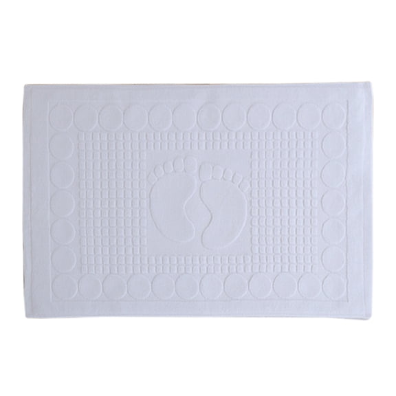 OULII Non Slip Ground Mat Cotton Floor Mat Light Grey for Home Saunas Spas Hotels
