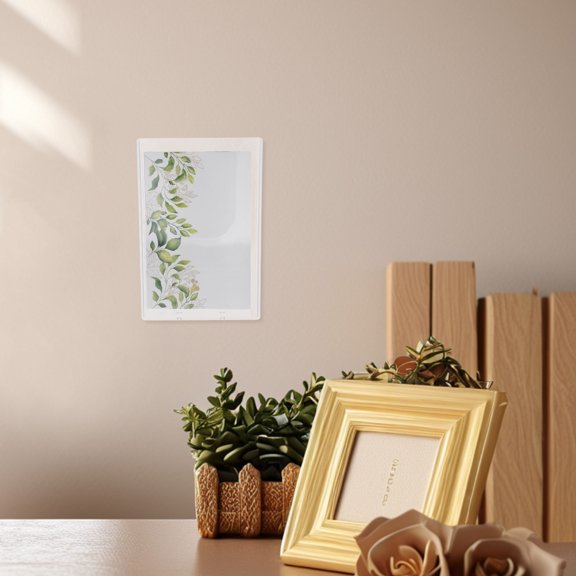 OULII Office Storage Box Transparent Wall Mounted File Holder for Easy Document Access