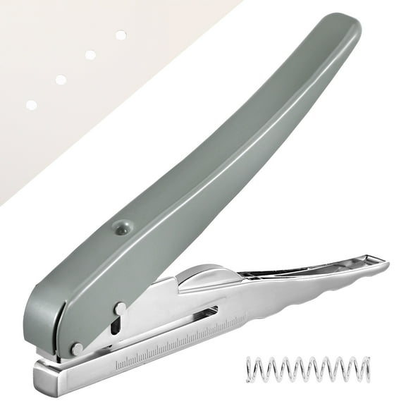 OULII One Hole Punch Heavy Duty Punch Plier Carbon Steel Grey 1 Set For Office Use