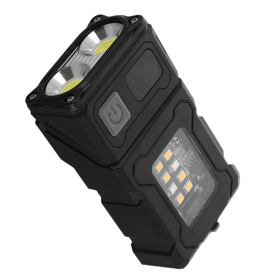OULII USB Rechargeable Compact COB Work Light, Portable Black ABS Flashlight, 1-Pack for Outdoor and Emergency Use
