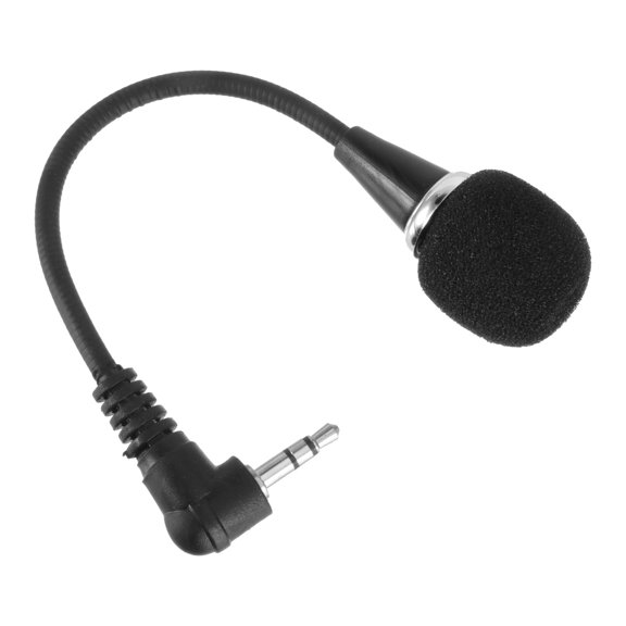OULII PC Mic Microphone with Plug and Play ABS Plastic Black 1Pcs Back to School