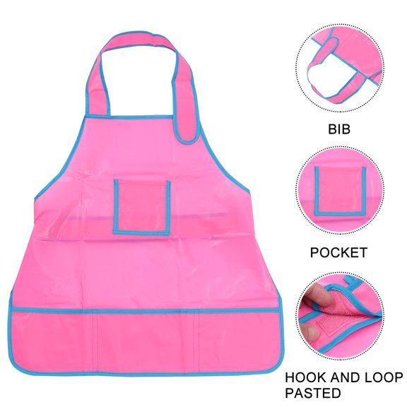 OULII Painting Smock with Adjustable Buckle and Stain-Resistant Fabric for Kids and Adults