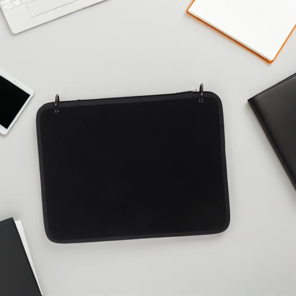 OULII Patch Display Book with Binding Rings, Large Capacity Black Nylon Organizer