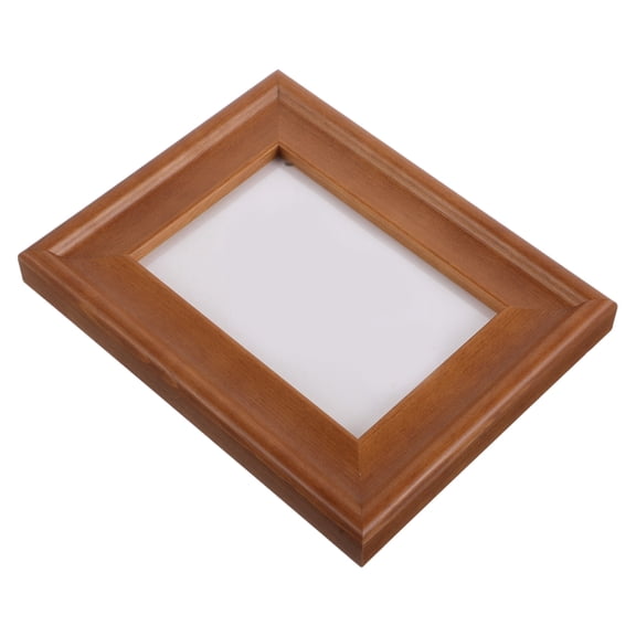 OULII Vertical Display Frame Wooden Picture Frame Light Brown Tabletop Standing Grandparents 1Pcs
