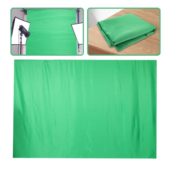 OULII Live Streaming Background Cloth Green Wrinkle Resistant Fabric