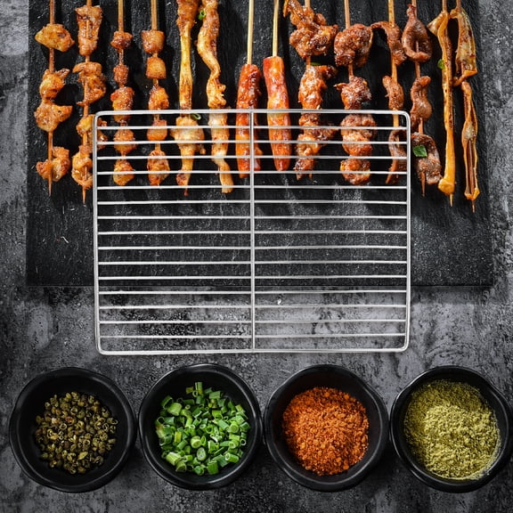 OULII Grill Grid Outdoor BBQ Grill Net Heat Resistant Stainless Steel 1Pack