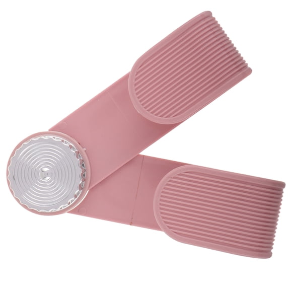 OULII Pink Plastic Rotating Pot Rack Organizer with Strong Suction Cups for Kitchen Use