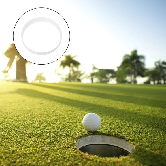 OULII Plastic Hole Cups Rings White 1Pcs