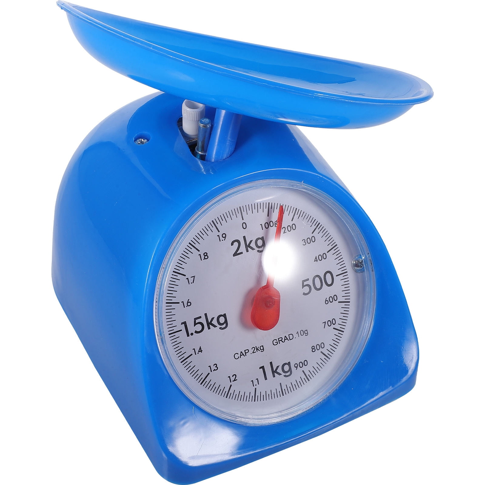 OULII Retro Round Kitchen Weighing Scale with Clear Numbers Lightweight ...