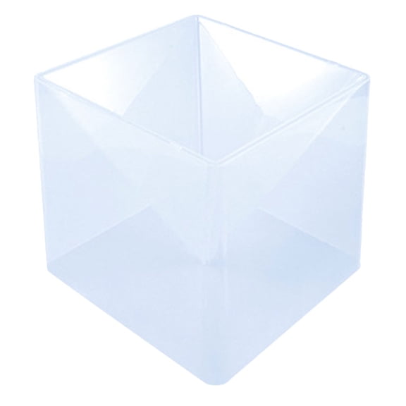 OULII High Transparency White Plastic Pyramid Mold for Crafts, Handmade Art Projects, Resin Casting and Decor Making