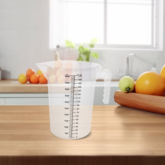 OULII Large Capacity Clear Measuring Jug with Precise Scales for Kitchen