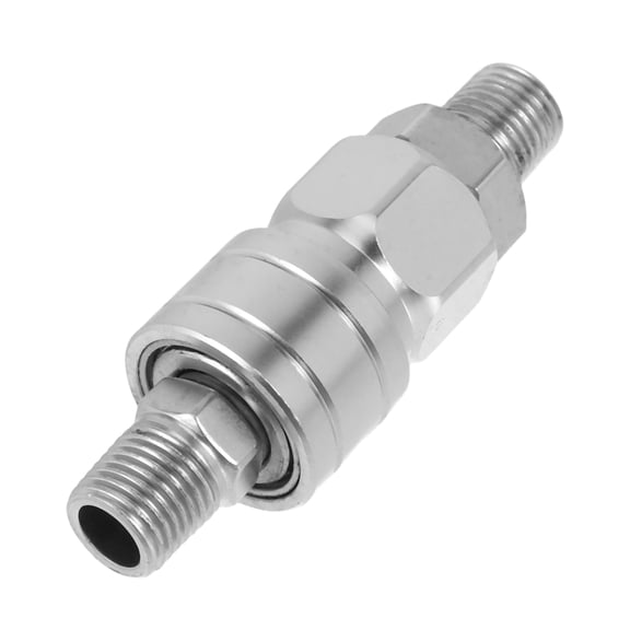 OULII Plated Silver Hydraulic Quick Connect Coupler with Self Locking Mechanism for Home Use