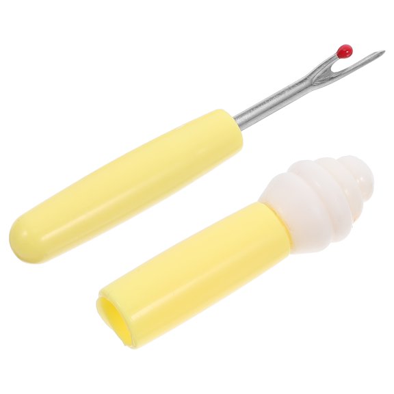 OULII Portable Sewing Seam Ripper with Thread Remover and Soft Grip Handle Yellow