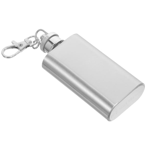 OULII Shot Size Flask Hip Flask Stainless Steel 1Pack for Traveling Silver