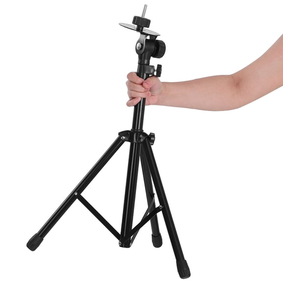 OULII Professional Black Metal Cymbal Stand with Adjustable Boom Arm for Percussion