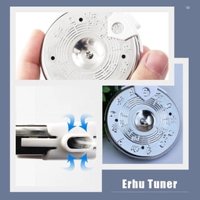 OULII Professional Plated Silver Pitch Tuner Practical Guitar Tuning Tool with Creative Design and Durable Build