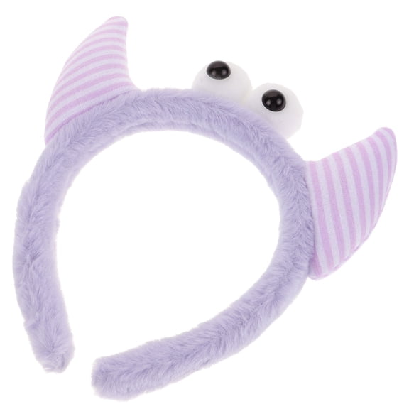OULII Girl Makeup Headband Headband Purple 1Pack Plush for Bathing
