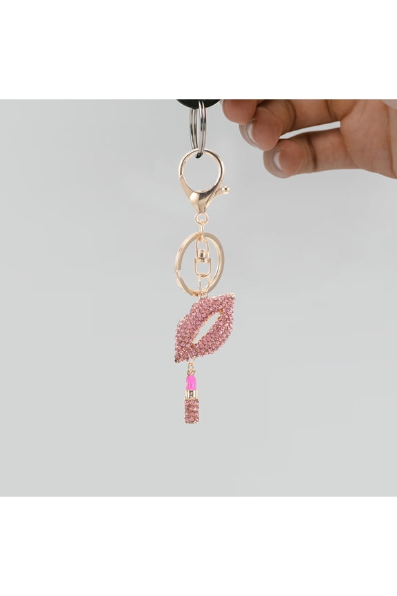 Lip Keychain Accessories Charm Keychain Pink Zinc Alloy 1Pcs