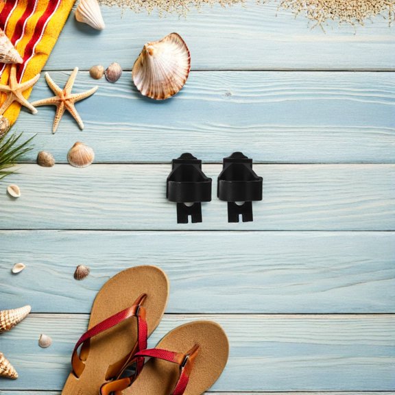 OULII 2Pcs Diving Hose Clip Black Plastic Quick Release Connector for Scuba Diving Equipment