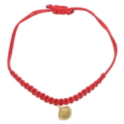 OULII Adjustable Red Rope Pet Collar with Lucky Bell for Cats and Small Dogs, and Comfortable Fit
