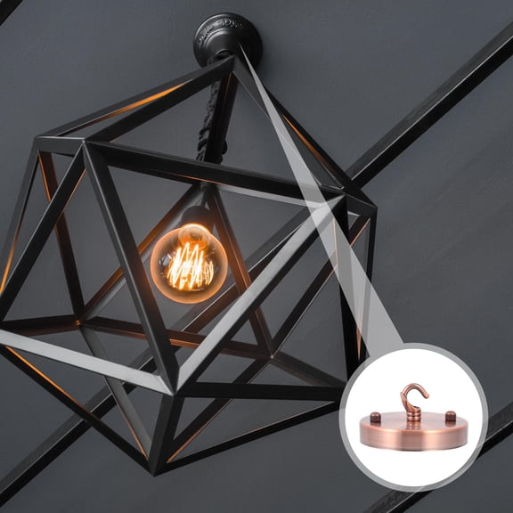 OULII Red Vintage Chandelier Ceiling Plate Durable Rust-Resistant Home Lighting