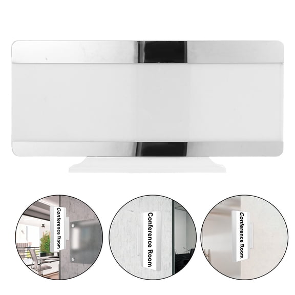 OULII Office Door Plaque Stainless Steel Silver 1Set