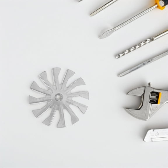 OULII Replacement Ceiling Fan Blades for Outdoor Use Made from Galvanized Iron Silver Size 21.0 Inches