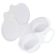 thumbnail image 1 of OULII Portable Egg Maker with Fine Plastic Material for Microwave Use and Easy Cleaning White Supports Dishwasher, 1 of 8