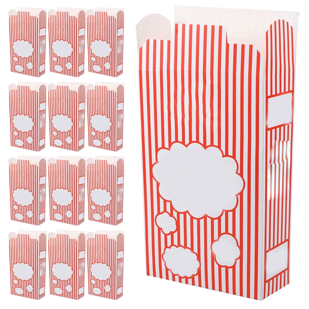 OULII Reusable Popcorn Container, Multi-Color Lightweight Popcorn ...