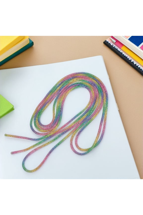 Rhinestone Rope String for DIY Crafts Shoe Decoration and Hoodie Drawstring Replacement