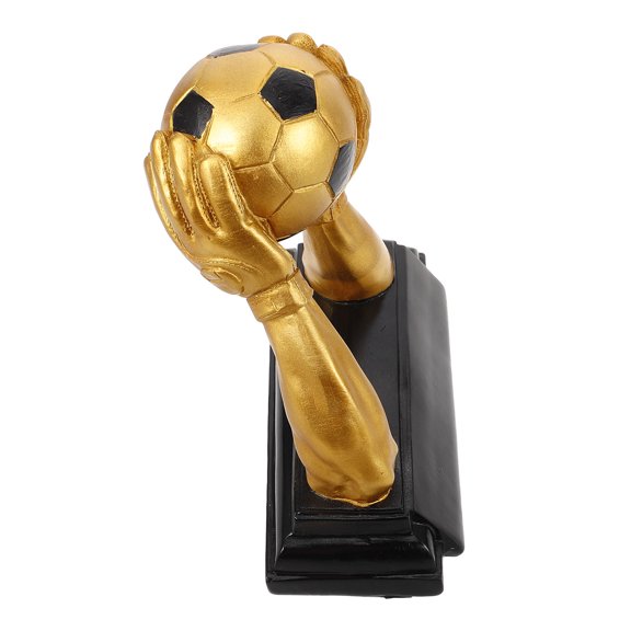 OULII Robust Plated Gold Football Award Trophy for Home and Sports Achievement Recognition