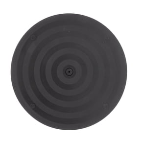 OULII ABS Rotating Display Turntable in Black for Smooth Bonsai, Floral Arrangements, and Decorative Showcases