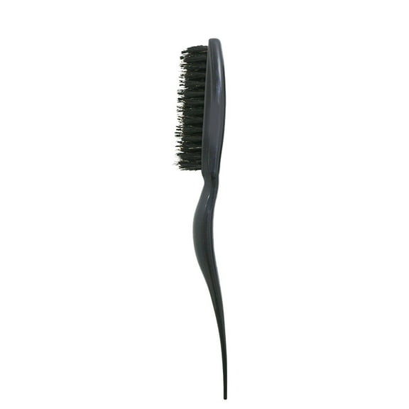 OULII Black Salon Hair Comb with Senior Pig Mane Bristles for Styling