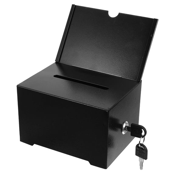 OULII Secure Metal Mailbox with Lock and Slot for Payment Drop Or Letter Collection At Home and Office
