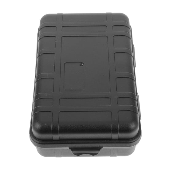 OULII Seal Box, Black Plastic Storage Container, Shockproof and Airtight for Outdoor Camping and Travel