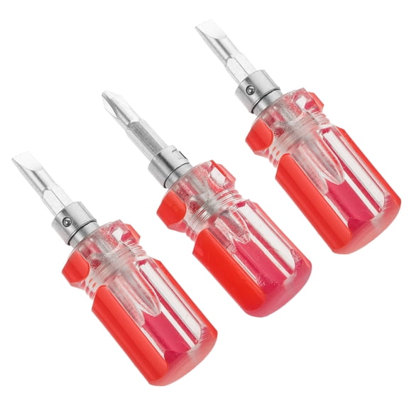 OULII 3-Piece Precision Screwdriver Set with Short Handles for Small Repairs and Detailed Work