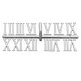 thumbnail image 1 of OULII Clock Making Kits Clock Roman Numerals Kit Silver ABS Timepiece Repair for Beginners 1 Set, 1 of 8