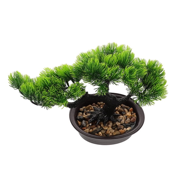 OULII Compact Artificial Bonsai with Pot High Realism for Indoor Use