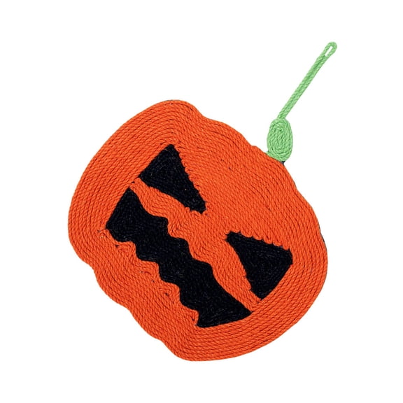OULII Pumpkin Shaped Cat Scratcher Sisal Pad for Home Cats