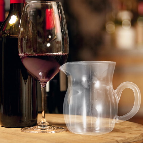 OULII Small Wine Carafe Transparent PC Serving for Adults Parties 1Set
