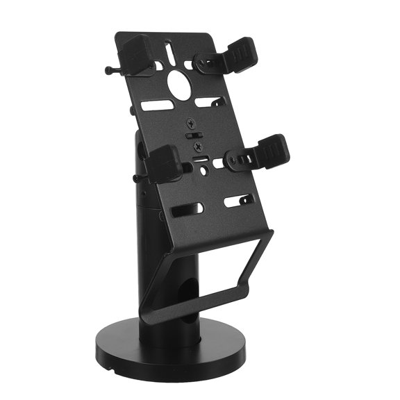 OULII Spacesaving Black Cash Register Stand with Adjustable Width for Retail Countertop Use