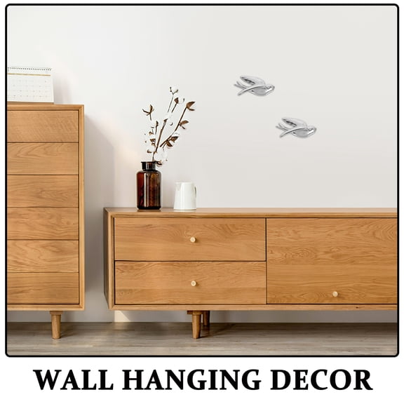 OULII Hanging Ceramic Swallows Wall Decoration with Lifelike Matte Texture