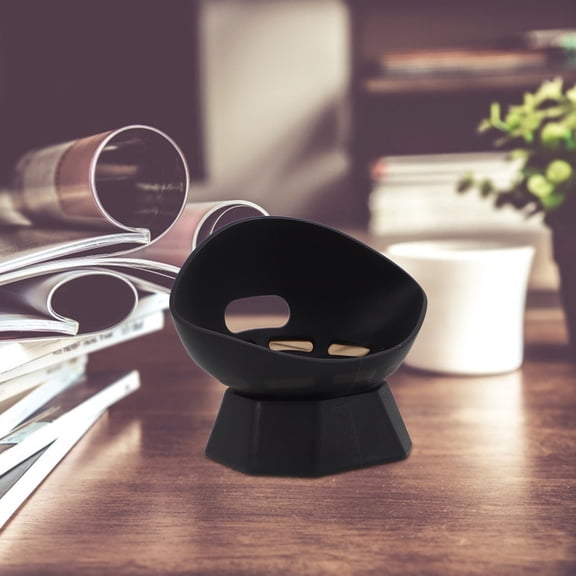 OULII Silicone Speaker Table Stand Black Elevates Sound Quality Versatile Use