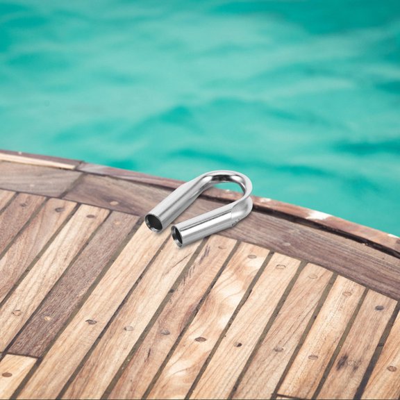 OULII 4Pcs Heavy Duty Stainless Steel Wire Rope Thimble Marine Anchor Cable Fitting