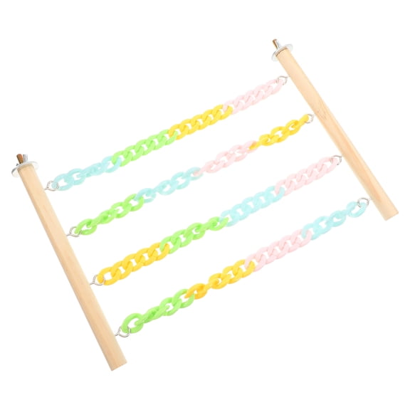 OULII Sugar Glider Cage Accessory Climbing Chain Swing Cage Decor Small Animals Sugar Glider Hanging Swing Pet Rats Climbing Toy