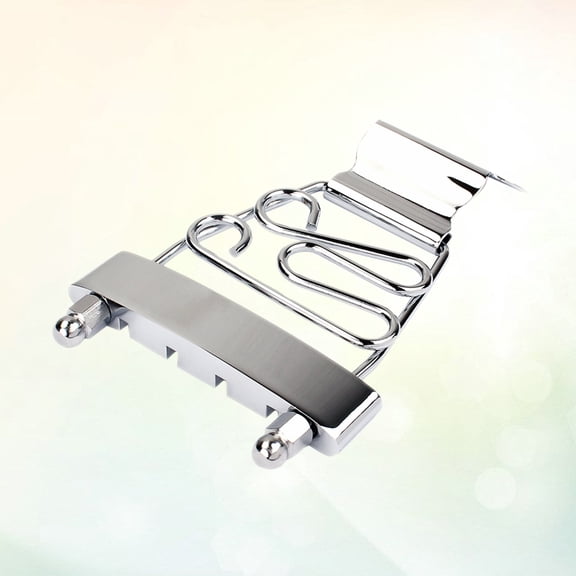 OULII Tailpiece Bridge Metal Silver Replacement for Band Performances 1 Set