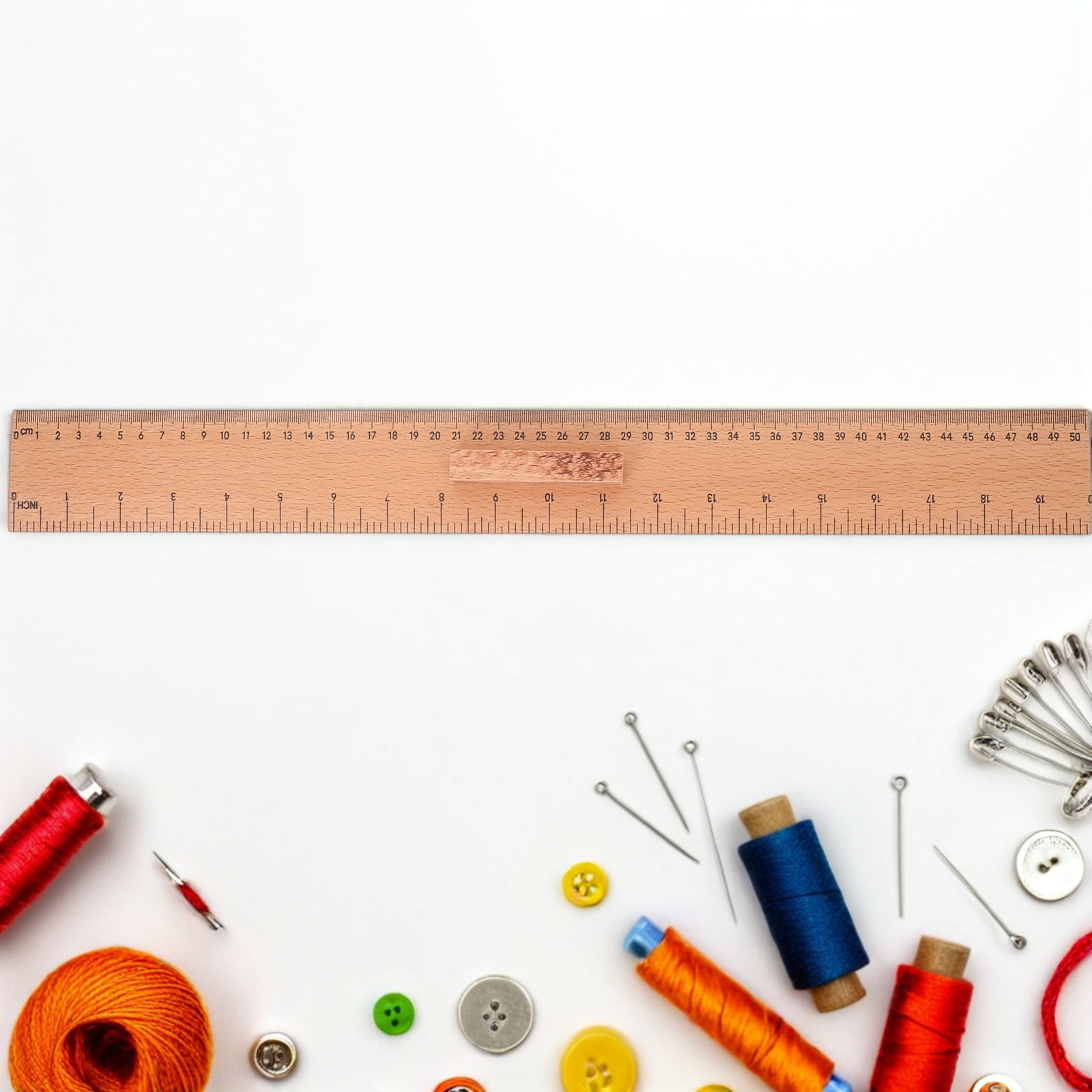 Staching Rular OULII Khaki Wooden Teaching Ruler for Classroom and Crafting - Walmart.com