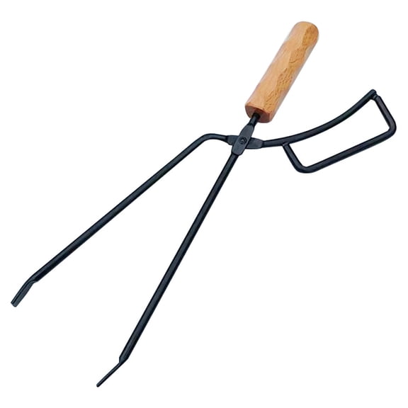 OULII Wood Clamping Fireplace Tong Firewood Handling Heat Resistant 1Set