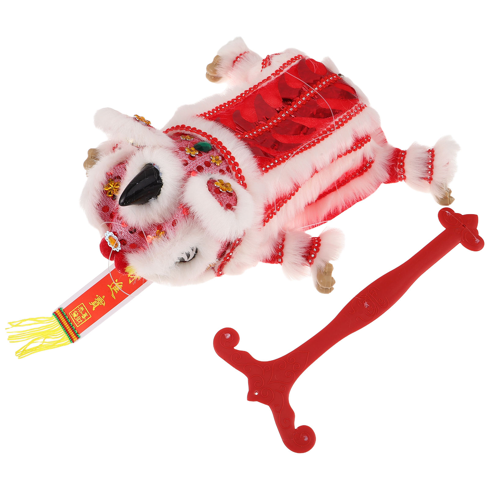 Han String Puppet OULII Traditional Chinese Lion Hand String Puppet for Spring Festival ...